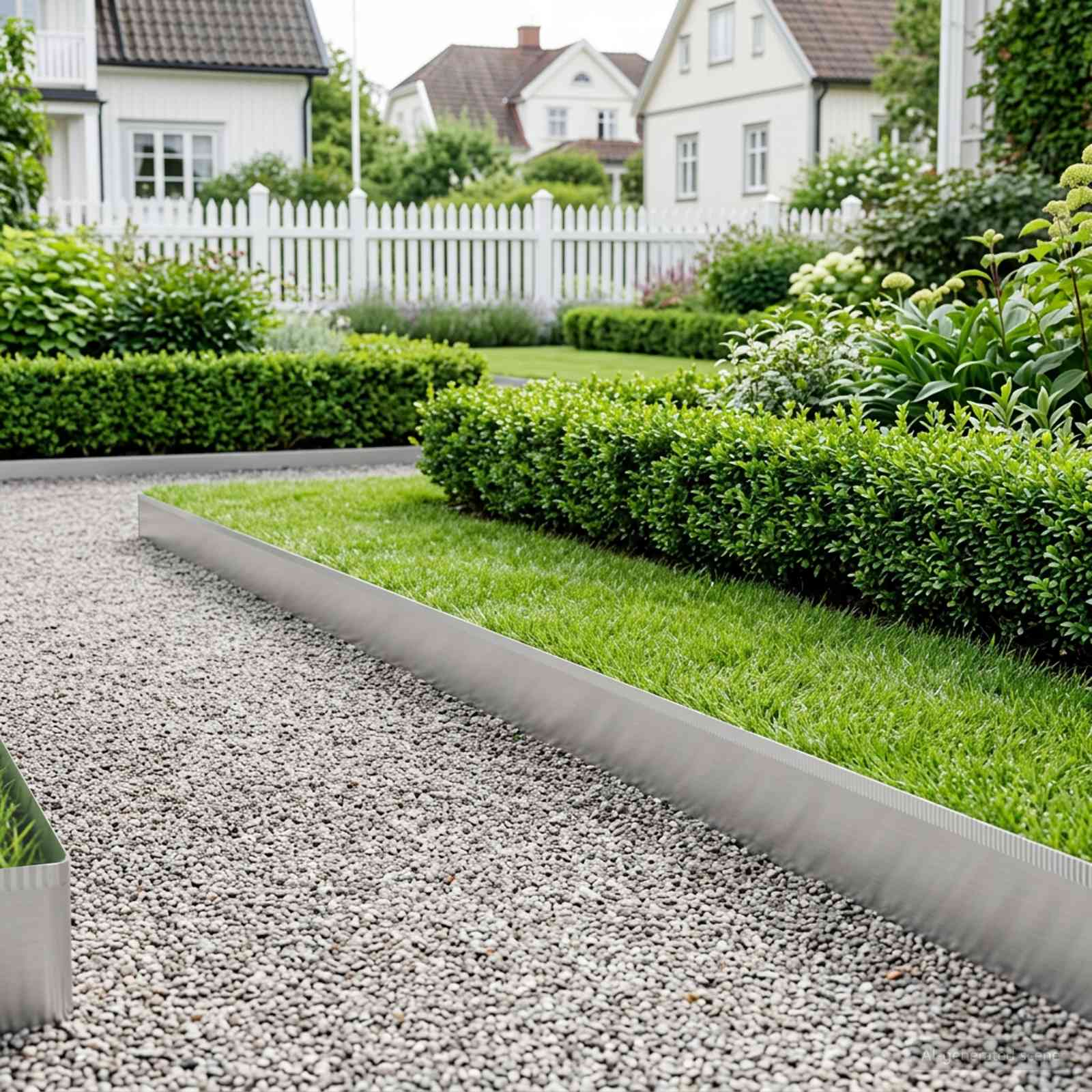 Vejo kraštas 20 m x 10 cm Galvanizuotas plienas Sidabrinė