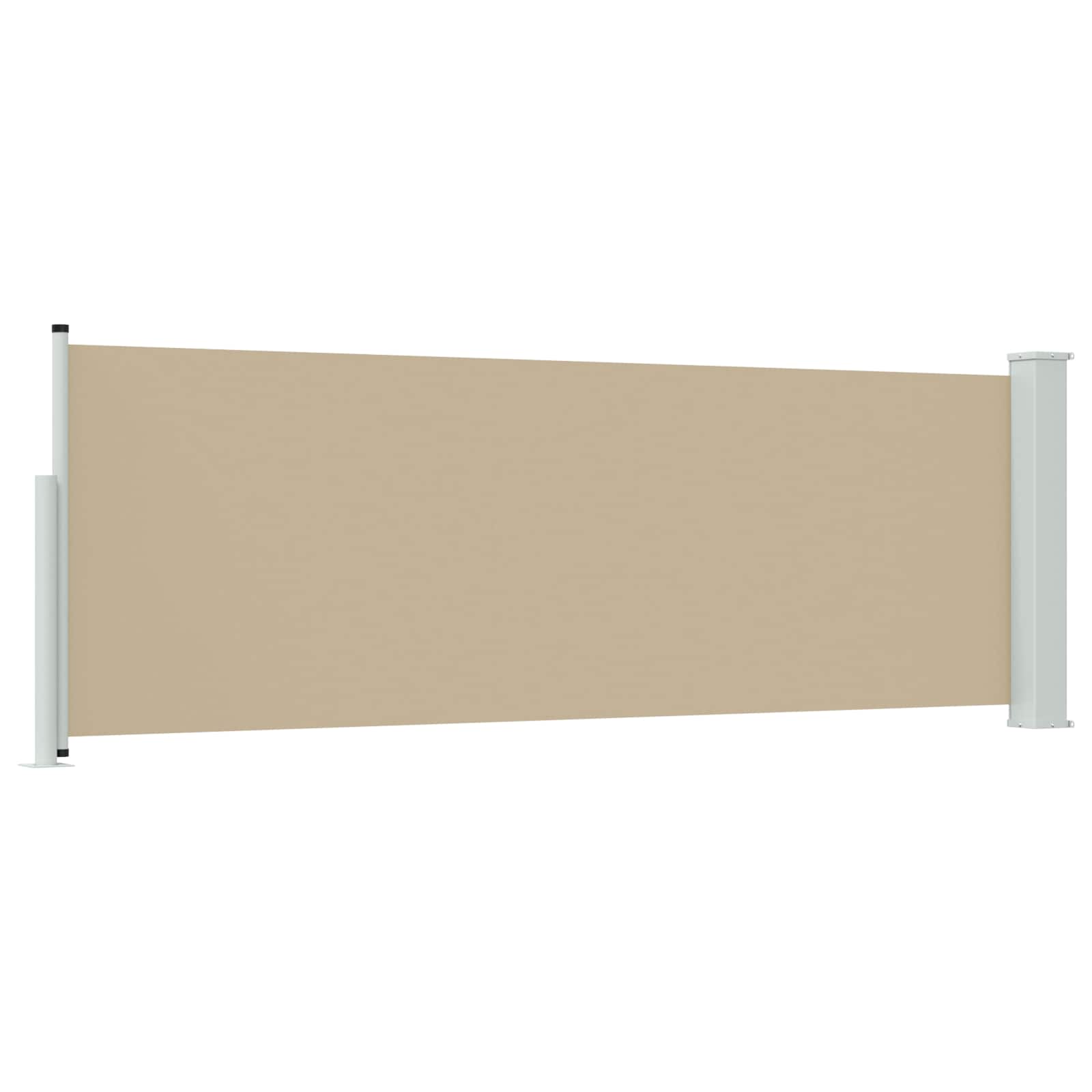 Ištraukiama šoninė užuolaida Smėlio 500 x 100 cm Poliesteris