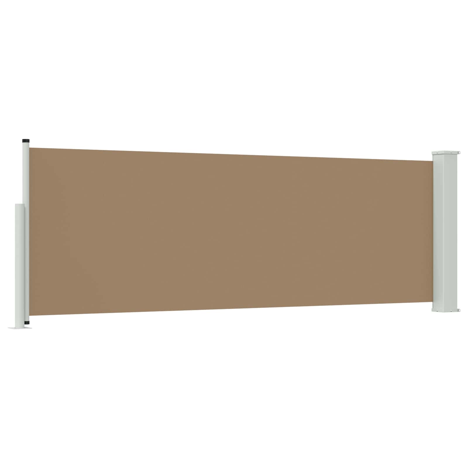 Ištraukiama šoninė užuolaida Taupe 500 x 100 cm Poliesteris