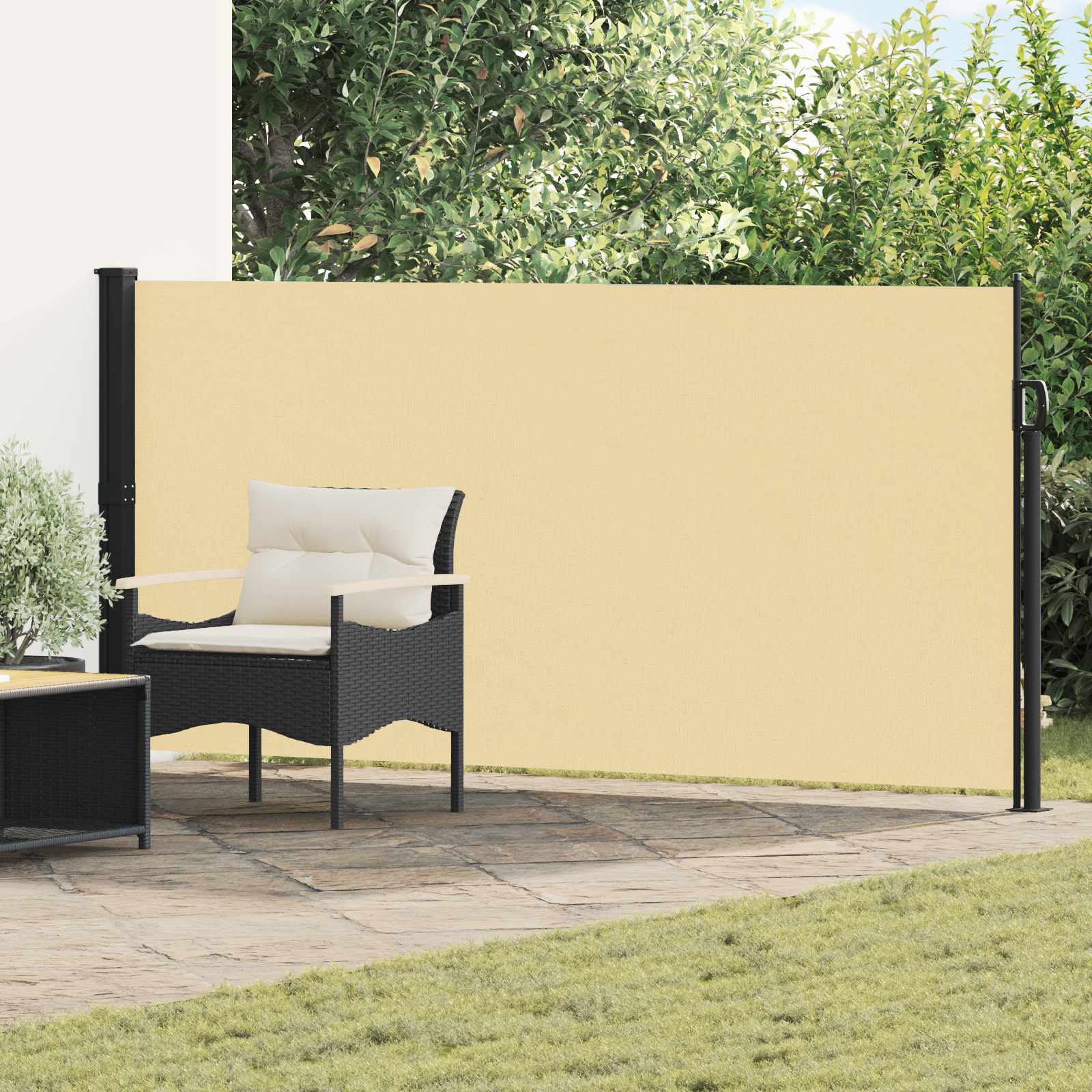 Ištraukiama šoninė užuolaida Smėlio 300 x 170 cm Poliesteris