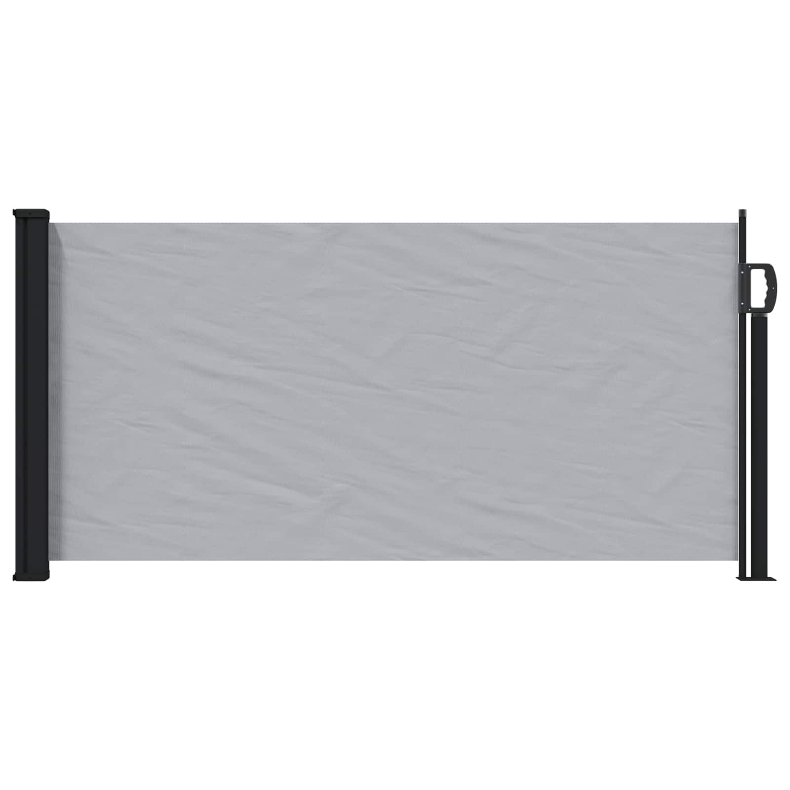Ištraukiama šoninė užuolaida Pilka 500 x 100 cm Poliesteris