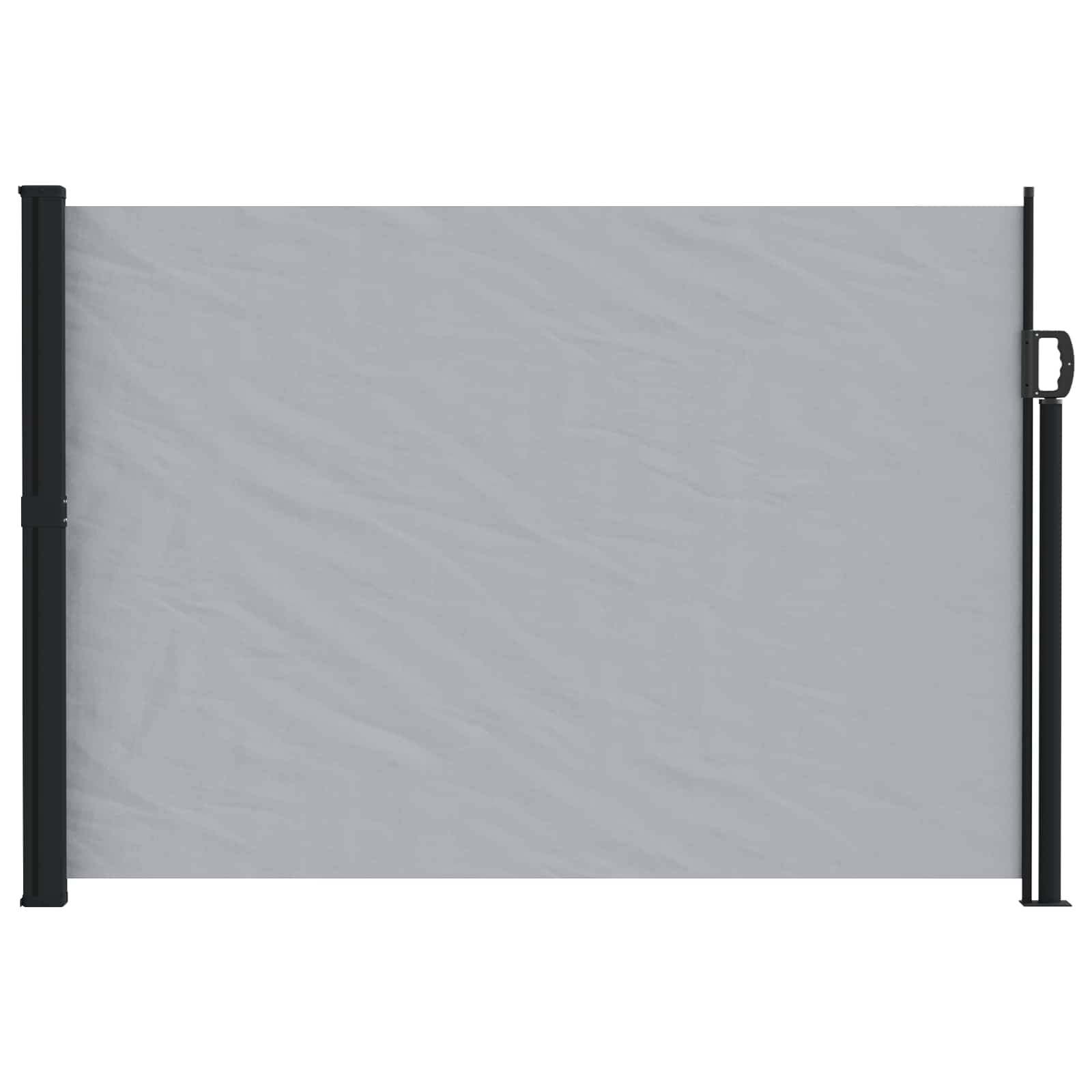 Ištraukiama šoninė užuolaida Pilka 500 x 160 cm Poliesteris