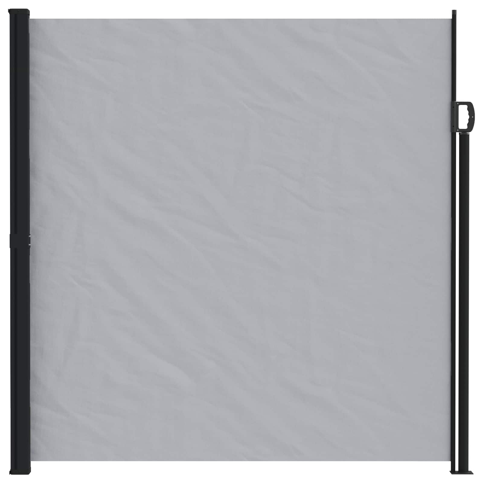 Izvelkams sānu tents, pelēks 500 x 200 cm Poliesters