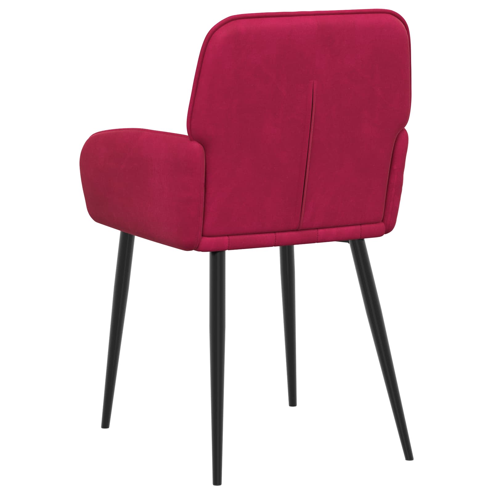 Valgomojo kėdės 4 pcs Aksomas Vyno raudona 56,5 x 50 x 86 cm