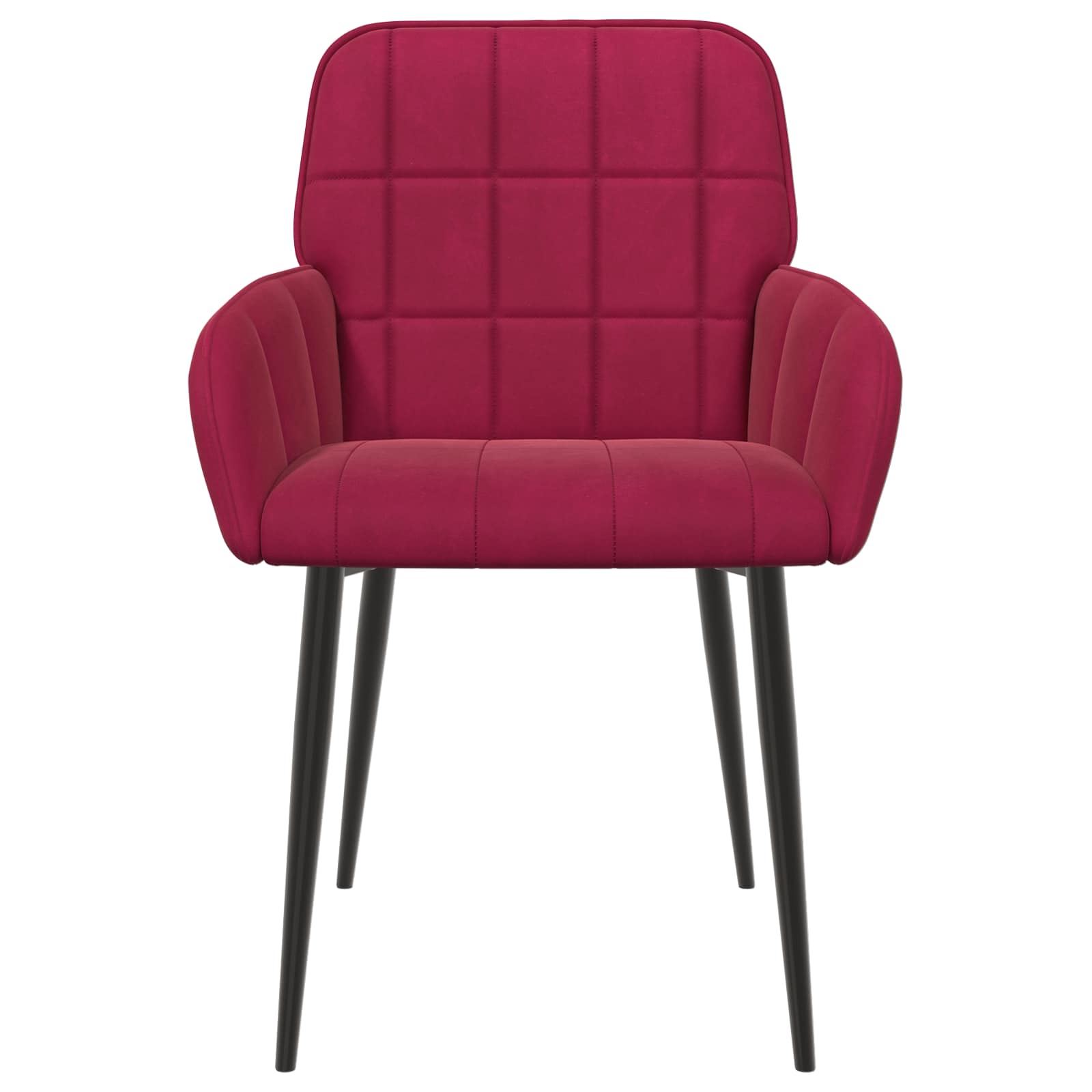 Valgomojo kėdės 4 pcs Aksomas Vyno raudona 56,5 x 50 x 86 cm
