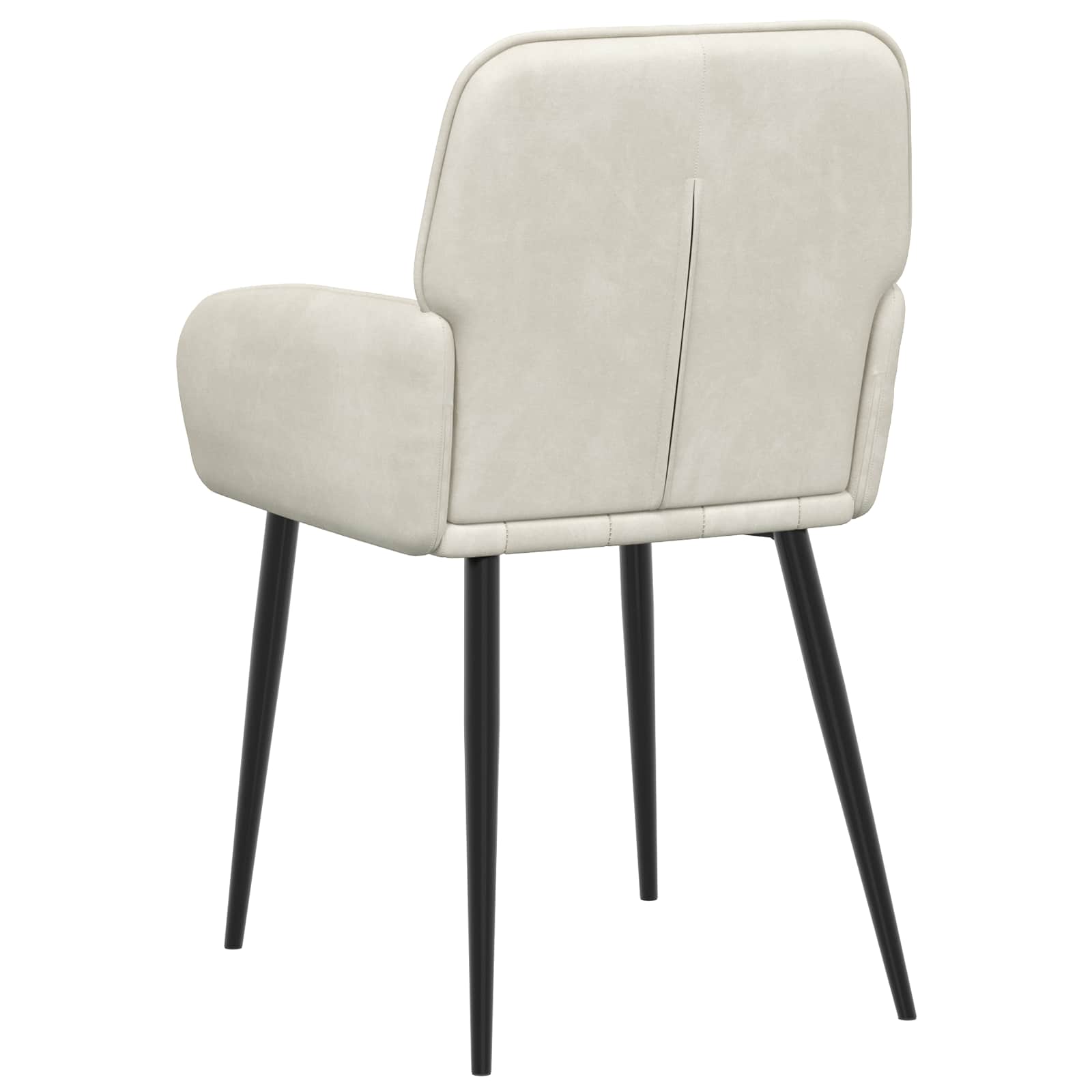 Valgomojo kėdės 4 pcs Aksomas Kreminė 56,5 x 50 x 86 cm