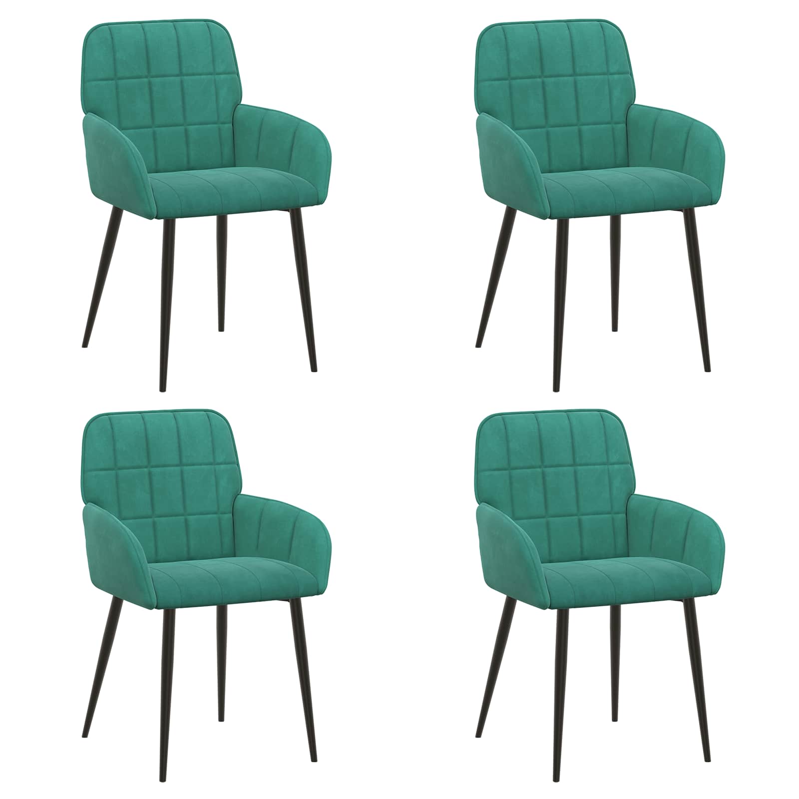 Valgomojo kėdės 4 pcs Aksomas Turkio 56,5 x 50 x 86 cm