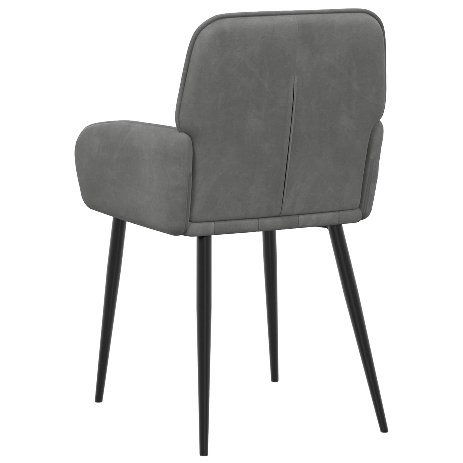 Valgomojo kėdės 6 pcs Aksomas Tamsiai pilka 56,5 x 50 x 86 cm