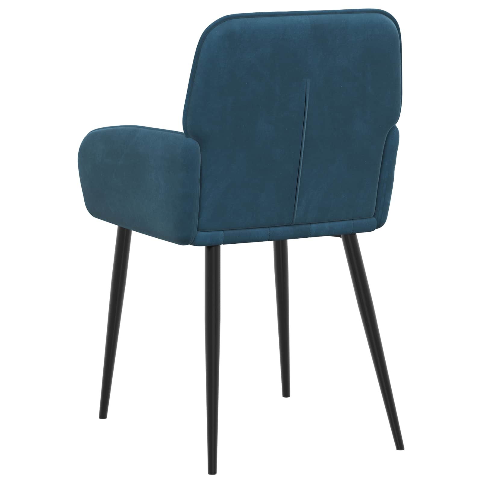 Valgomojo kėdės 6 pcs Aksomas Mėlyna 56,5 x 50 x 86 cm
