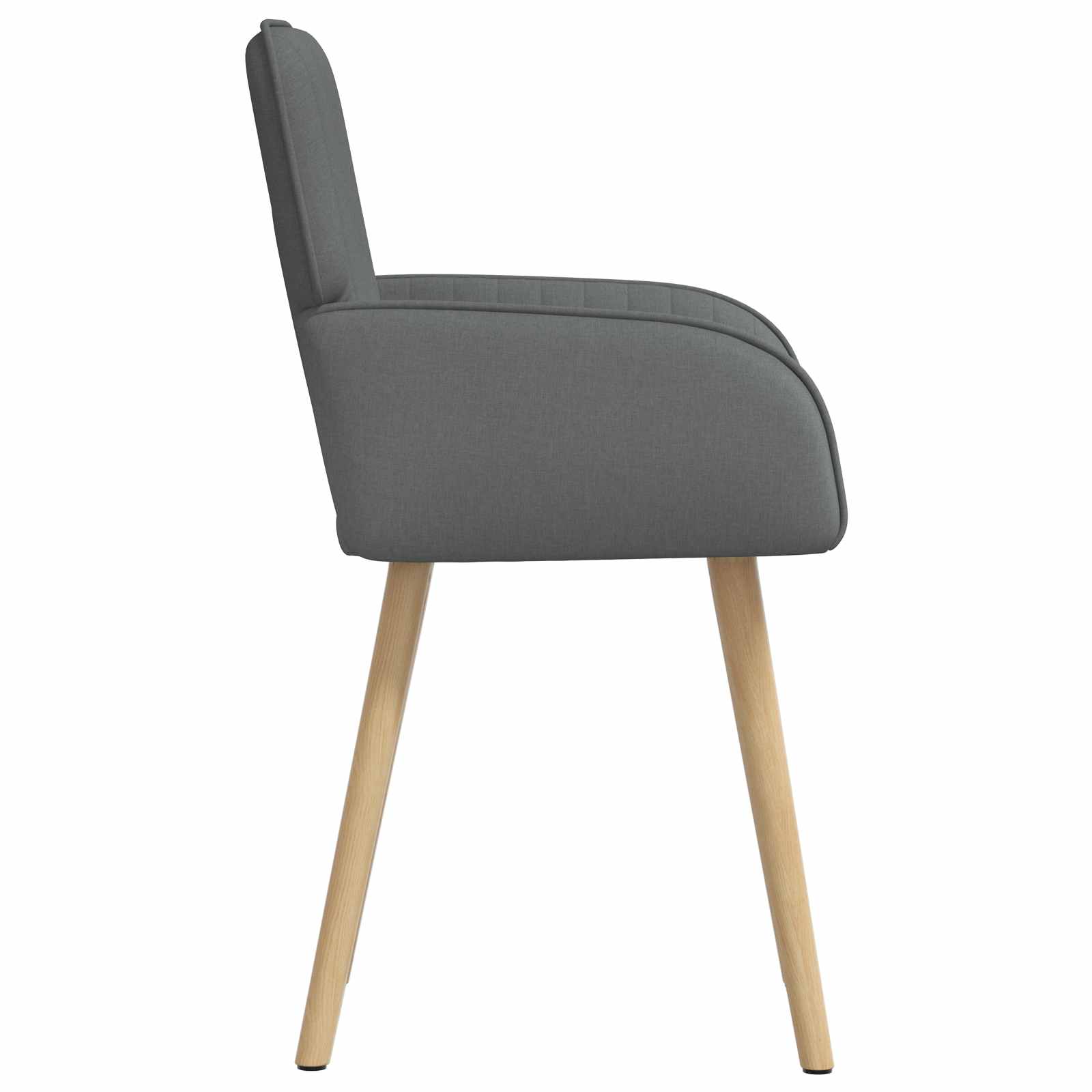 Valgomojo kėdės 4 pcs Audinys Tamsiai pilka 56,5 x 50 x 87,5 cm