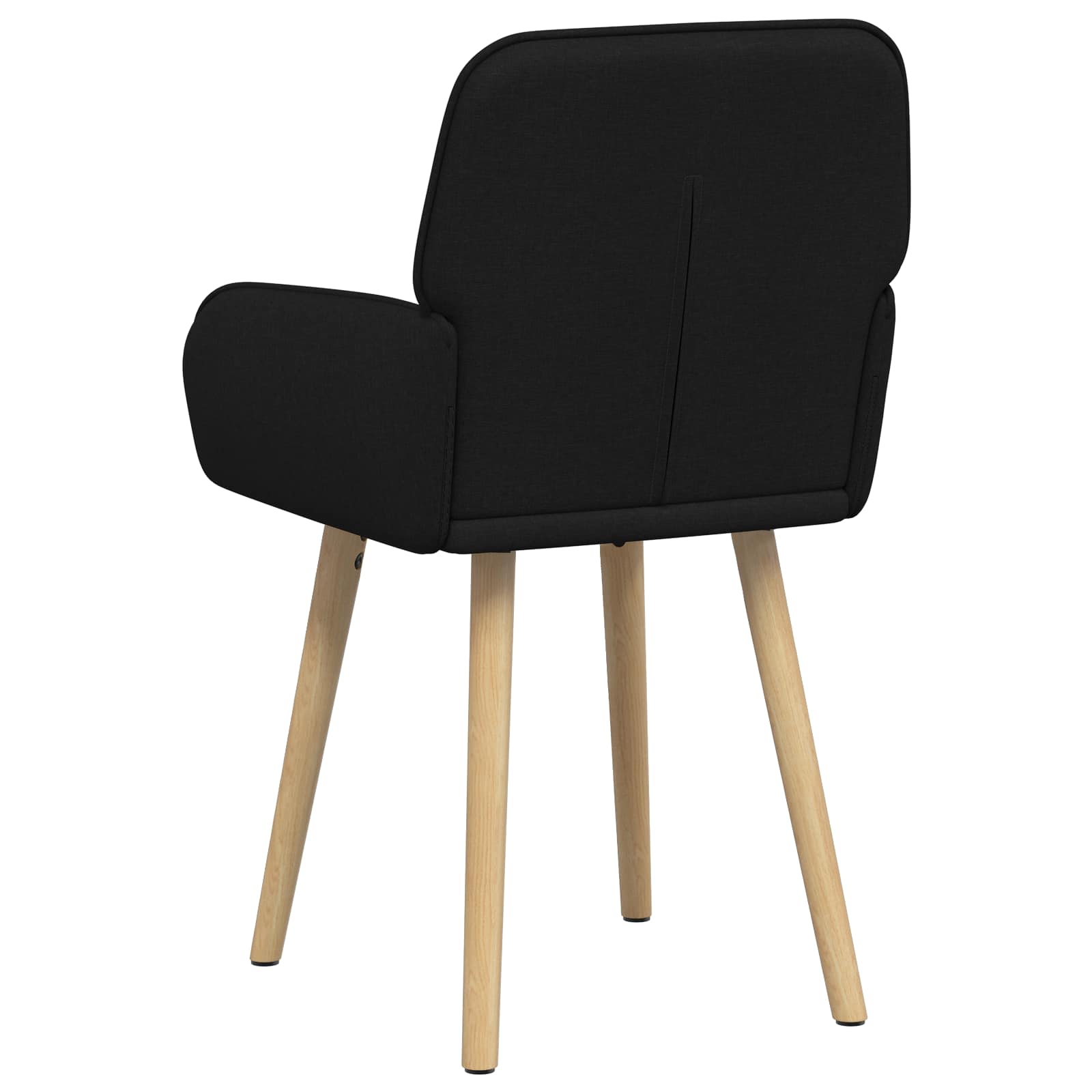 Valgomojo kėdės 4 pcs Audinys Juoda 56,5 x 50 x 87,5 cm