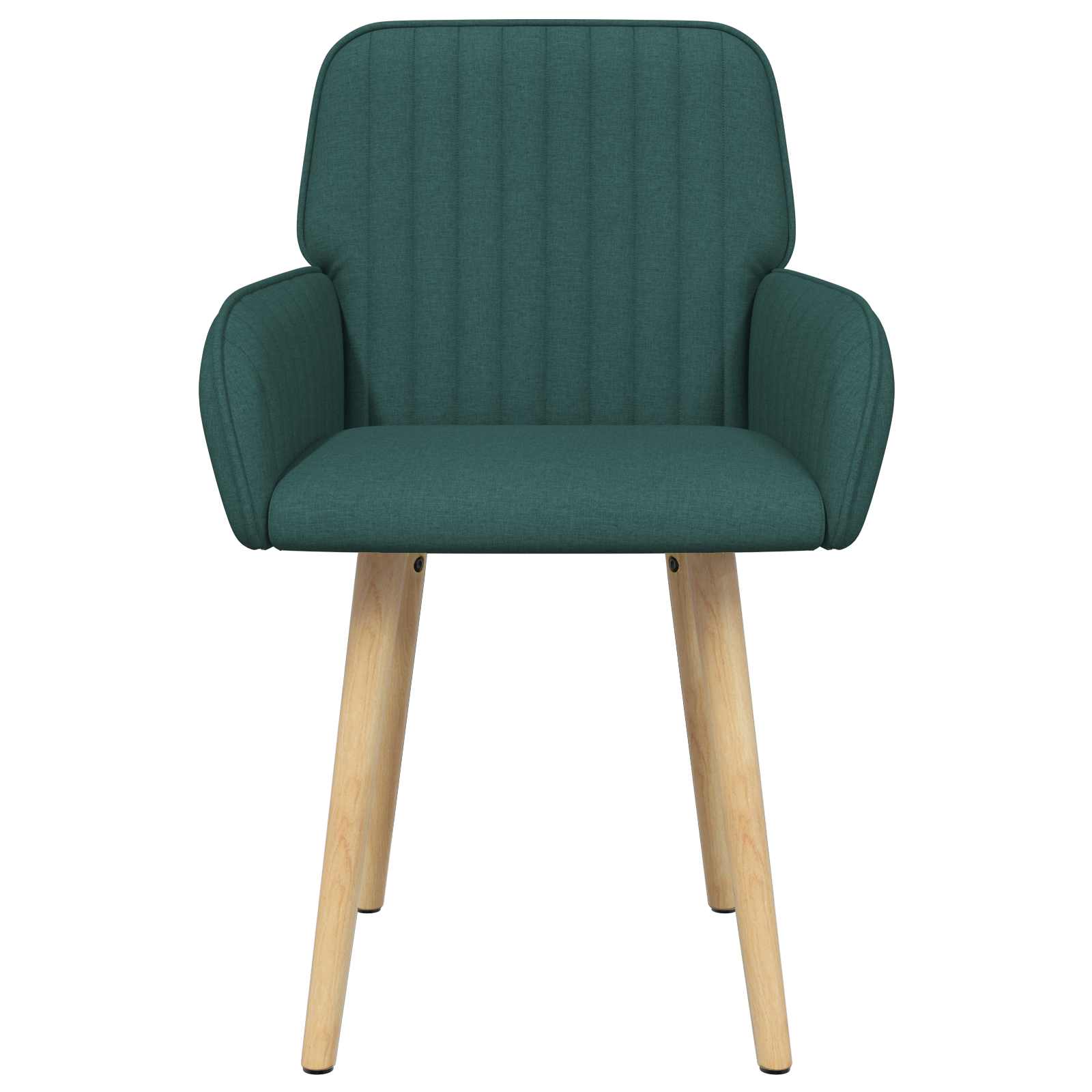 Valgomojo kėdės 4 pcs Audinys Tamsiai žalia 56,5 x 50 x 87,5 cm