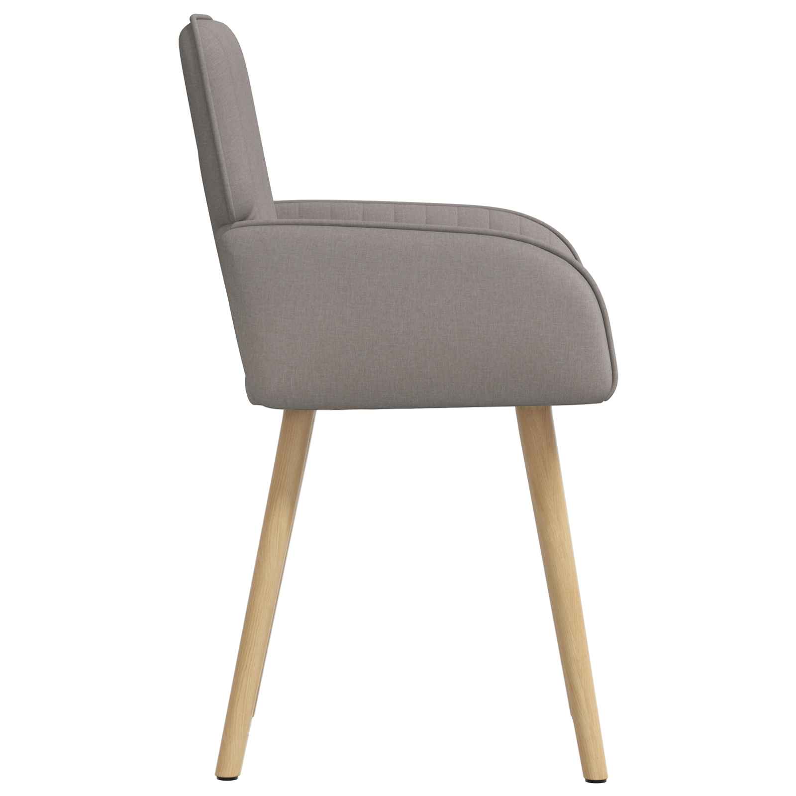 Valgomojo kėdės 4 pcs Audinys Taupe 56,5 x 50 x 87,5 cm