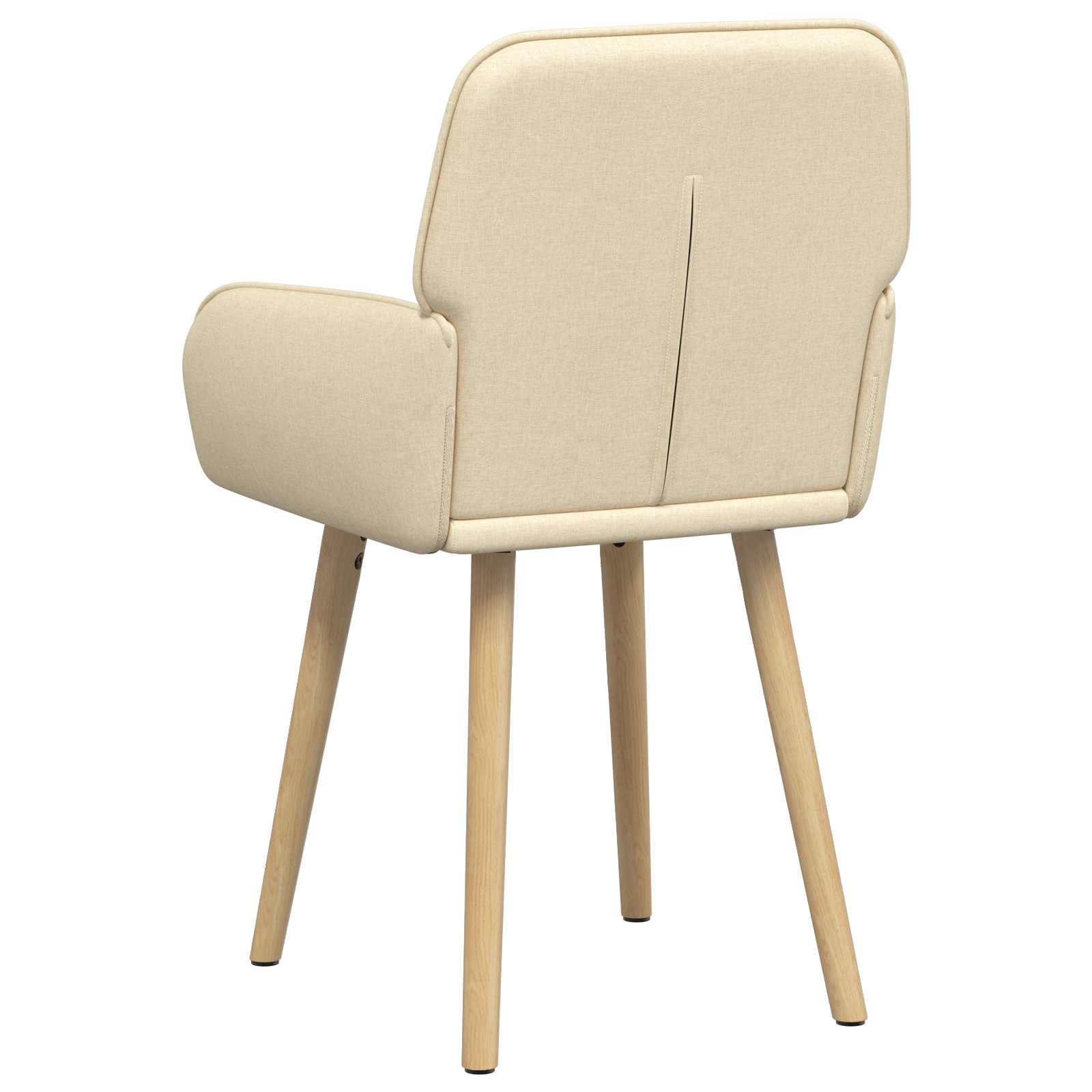 Valgomojo kėdės 6 pcs Audinys Kreminė 56,5 x 50 x 87,5 cm
