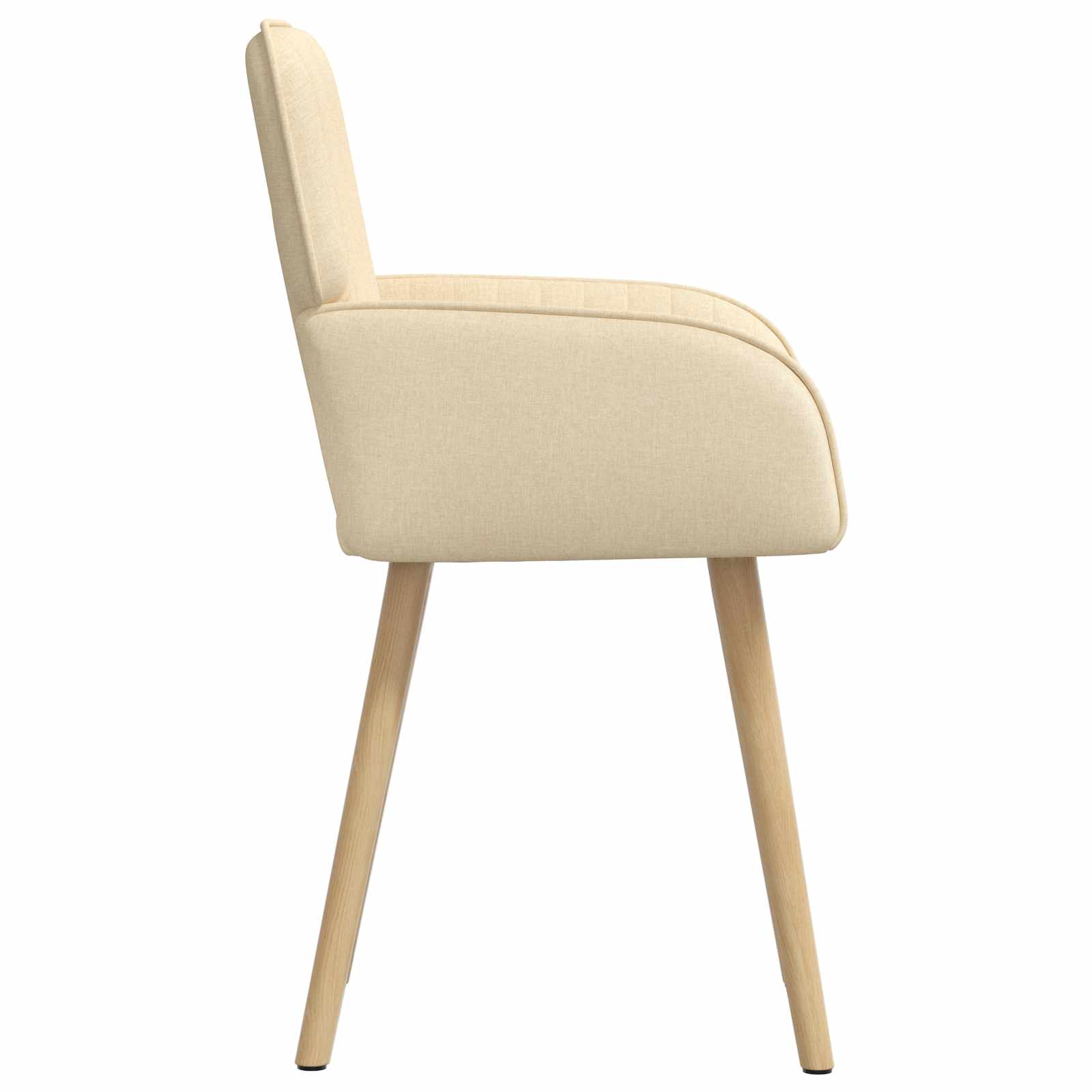 Valgomojo kėdės 6 pcs Audinys Kreminė 56,5 x 50 x 87,5 cm
