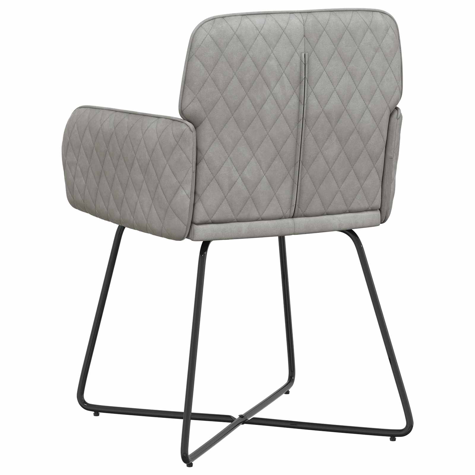 Valgomojo kėdės 4 pcs Aksomas Šviesiai pilka 59 x 56,5 x 86 cm