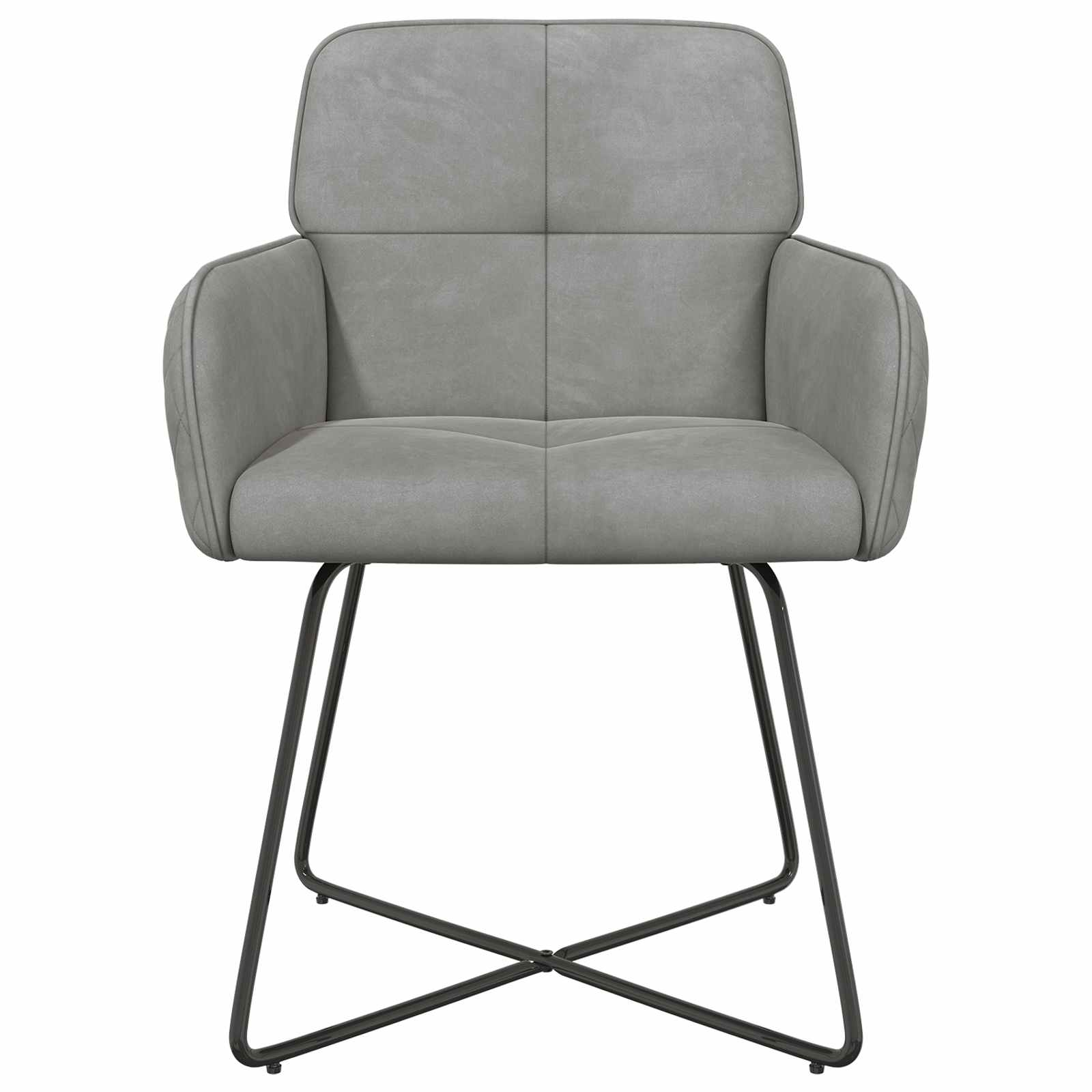 Valgomojo kėdės 4 pcs Aksomas Šviesiai pilka 59 x 56,5 x 86 cm