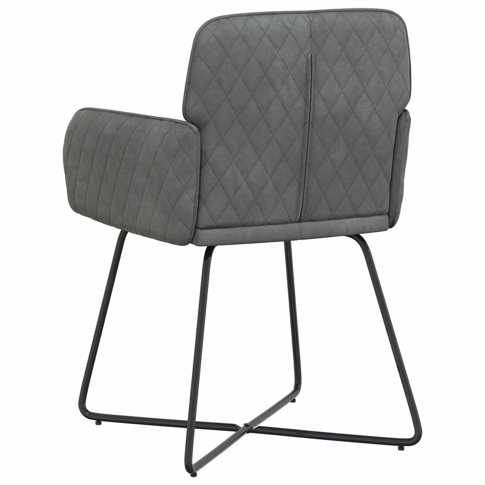 Valgomojo kėdės 4 pcs Aksomas Tamsiai pilka 59 x 56,5 x 86 cm