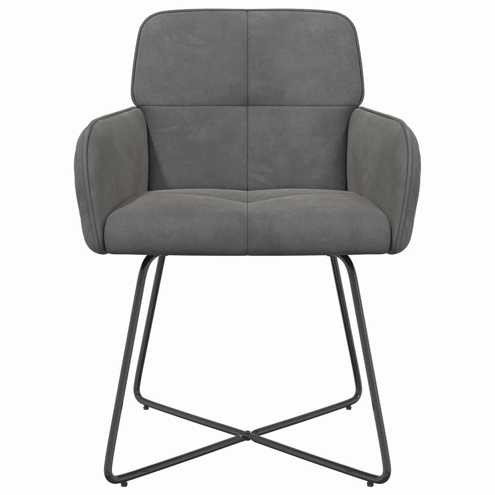 Valgomojo kėdės 4 pcs Aksomas Tamsiai pilka 59 x 56,5 x 86 cm