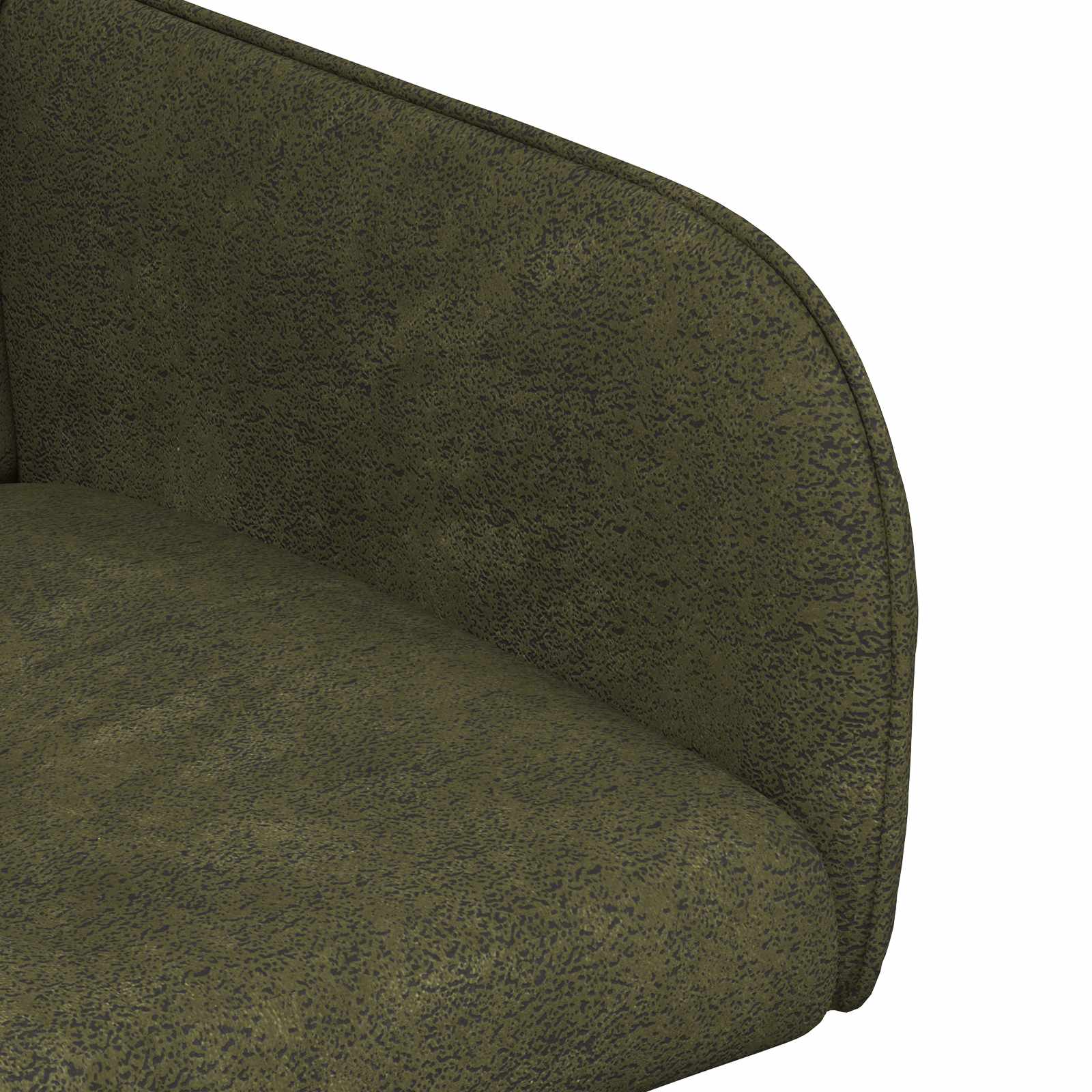 Valgomojo kėdės 4 pcs Dirbtinė suedė oda Armijos Žalia
