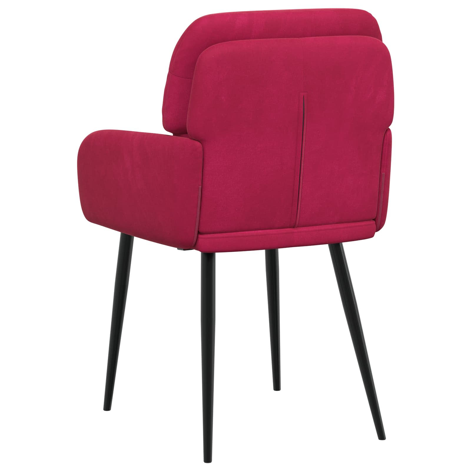 Valgomojo kėdės 4 pcs Aksomas Vyno raudona 59 x 59,5 x 90 cm