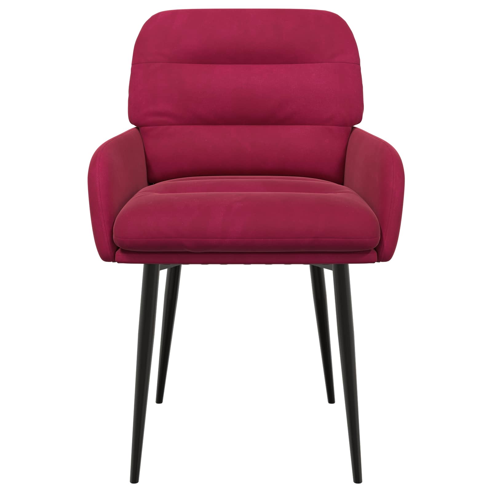 Valgomojo kėdės 4 pcs Aksomas Vyno raudona 59 x 59,5 x 90 cm