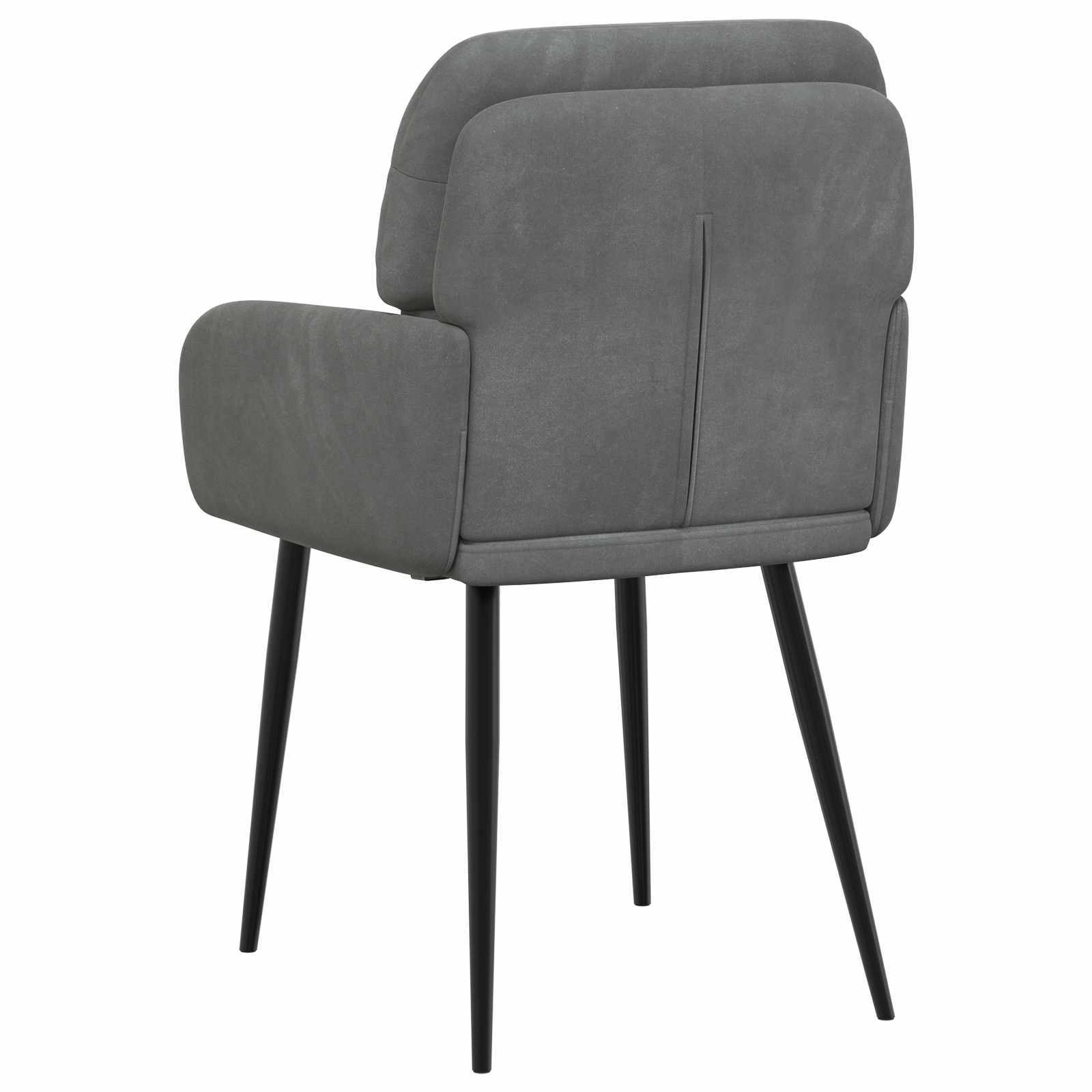Valgomojo kėdės 6 pcs Aksomas Tamsiai pilka 59 x 59,5 x 90 cm