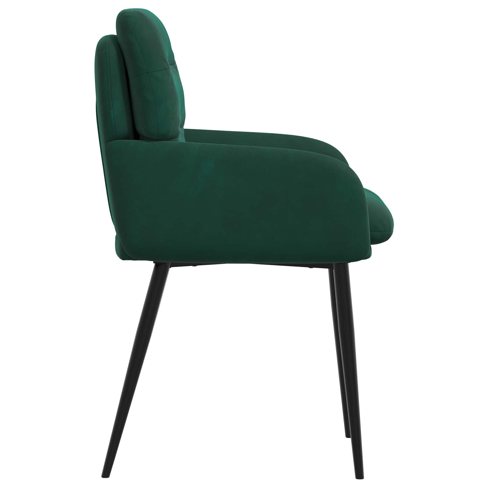 Valgomojo kėdės 6 pcs Aksomas Tamsiai žalia 59 x 59,5 x 90 cm