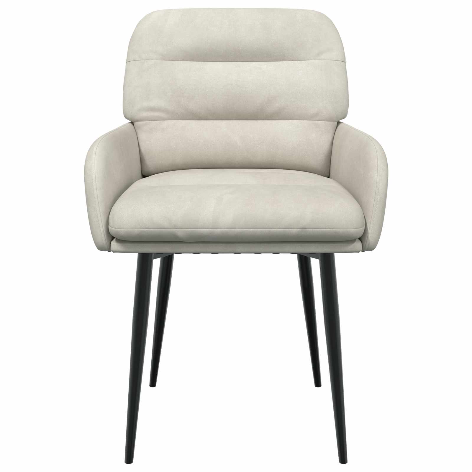 Valgomojo kėdės 6 pcs Aksomas Kreminė 59 x 59,5 x 90 cm