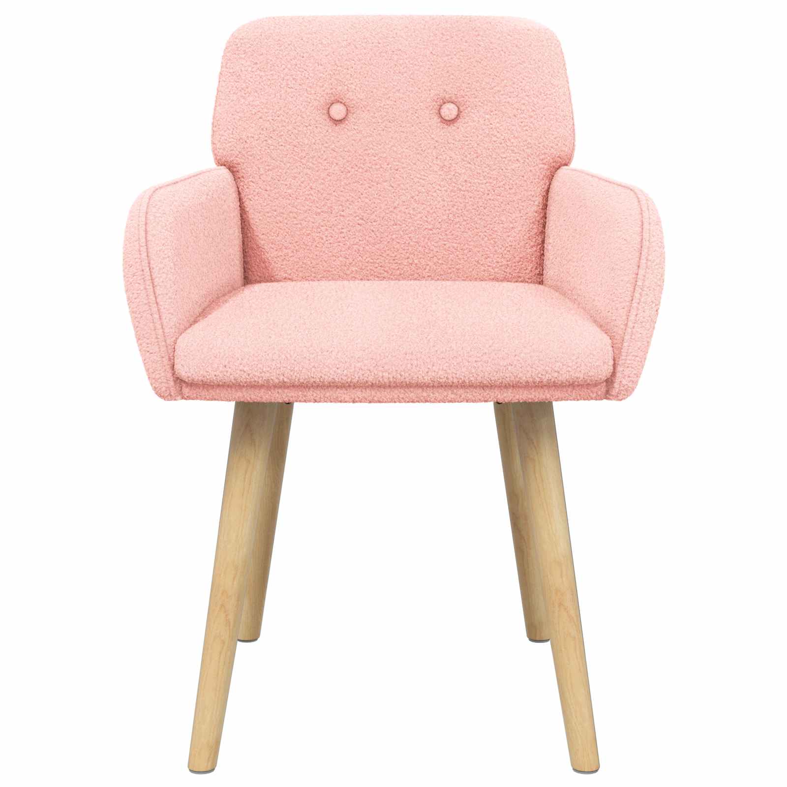 Valgomojo kėdės 4 pcs Bouclé Rožinė 59 x 57 x 85 cm