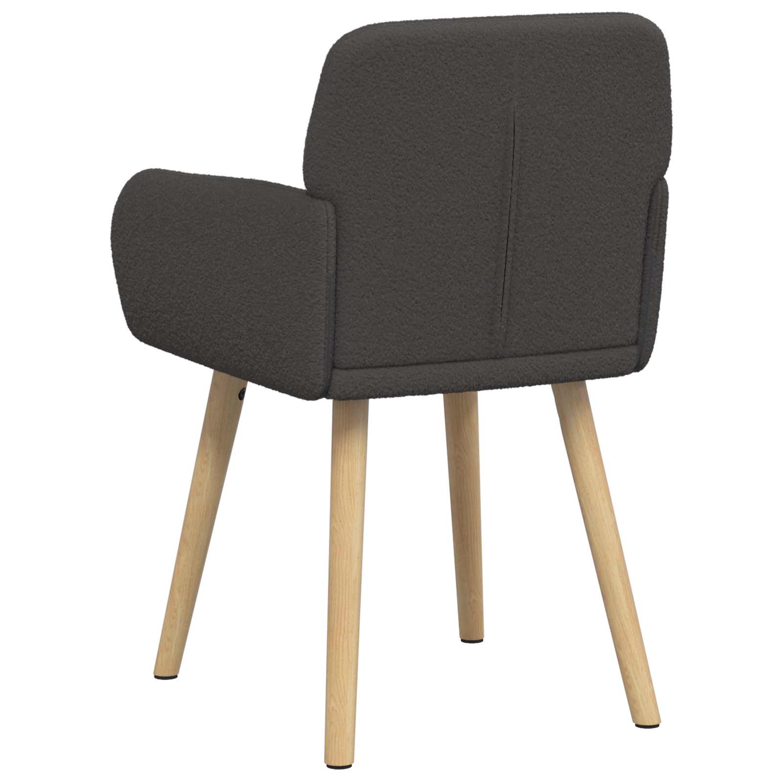Valgomojo kėdės 4 pcs Bouclé Tamsiai pilka 59 x 57 x 85 cm