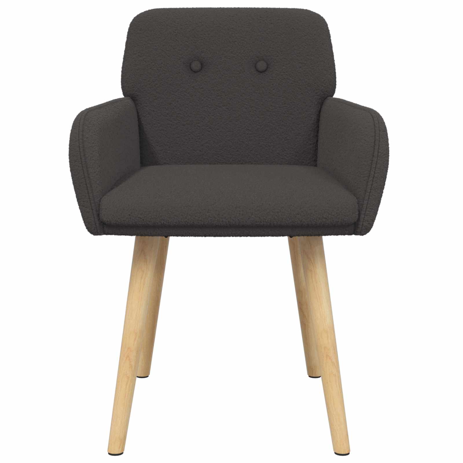 Valgomojo kėdės 4 pcs Bouclé Tamsiai pilka 59 x 57 x 85 cm