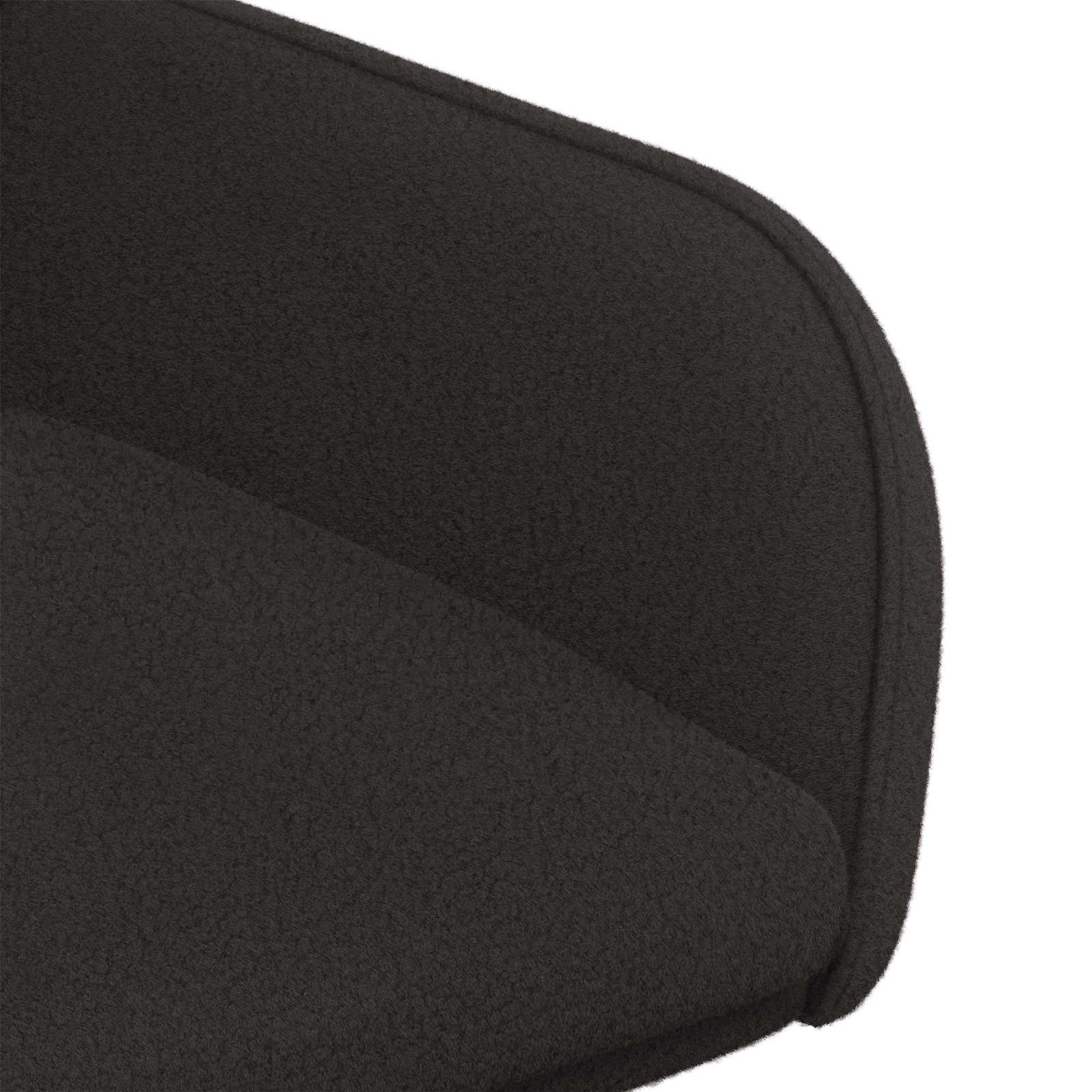 Valgomojo kėdės 4 pcs Bouclé Juoda 59 x 57 x 85 cm
