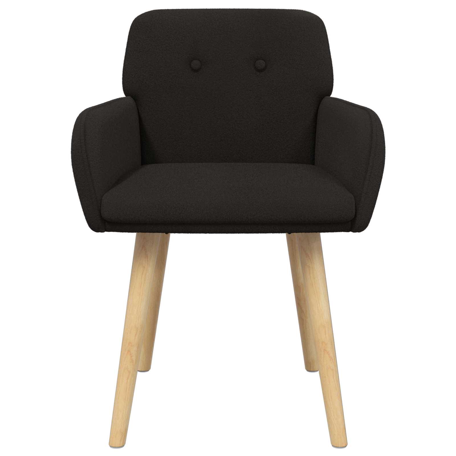 Valgomojo kėdės 4 pcs Bouclé Juoda 59 x 57 x 85 cm