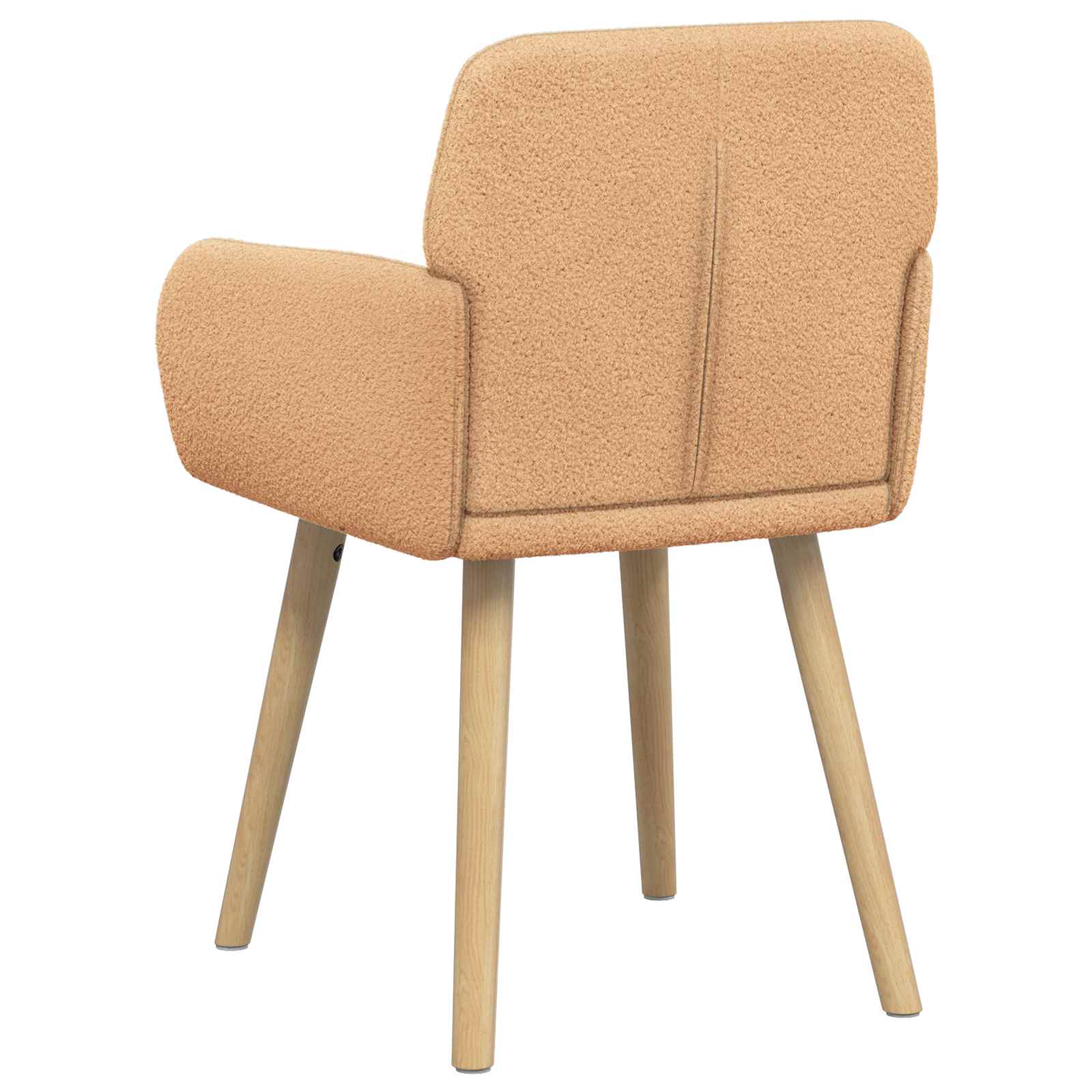Valgomojo kėdės 4 pcs Bouclé Smėlio 59 x 57 x 85 cm