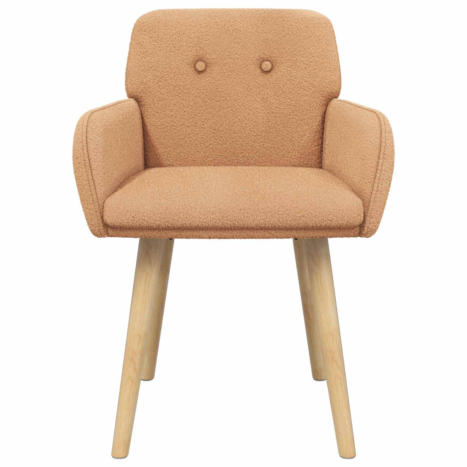 Valgomojo kėdės 4 pcs Bouclé Smėlio 59 x 57 x 85 cm