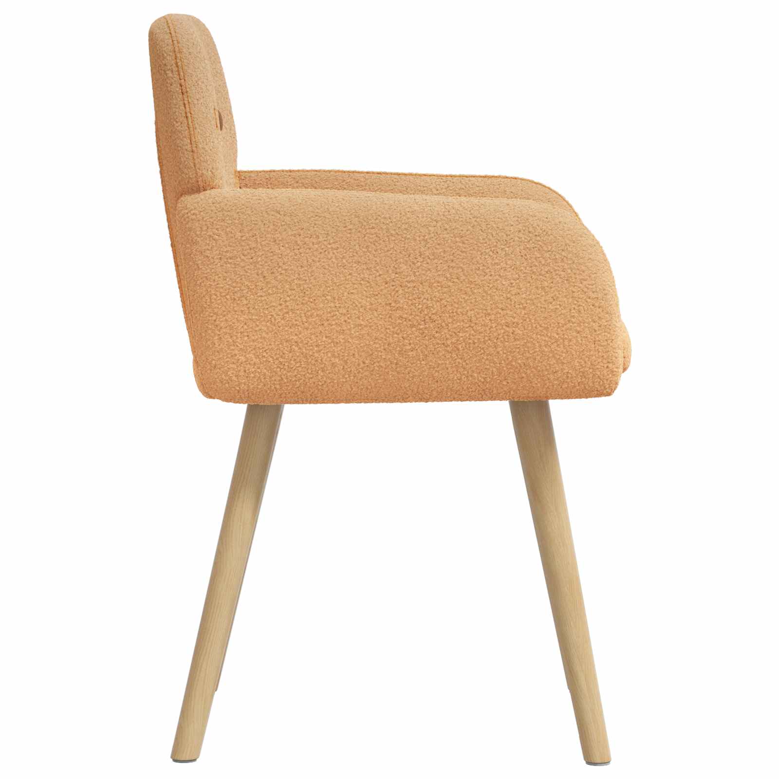 Valgomojo kėdės 4 pcs Bouclé Smėlio 59 x 57 x 85 cm