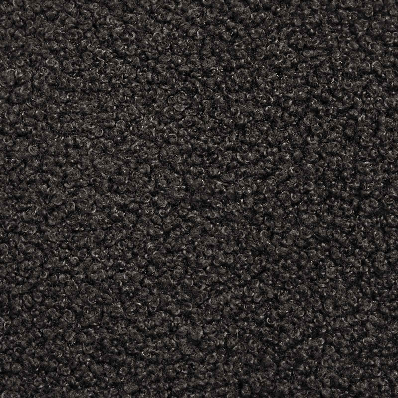 Sukamos valgomojo kėdės 4 pcs Bouclé Juoda 54 x 58 x 87 cm