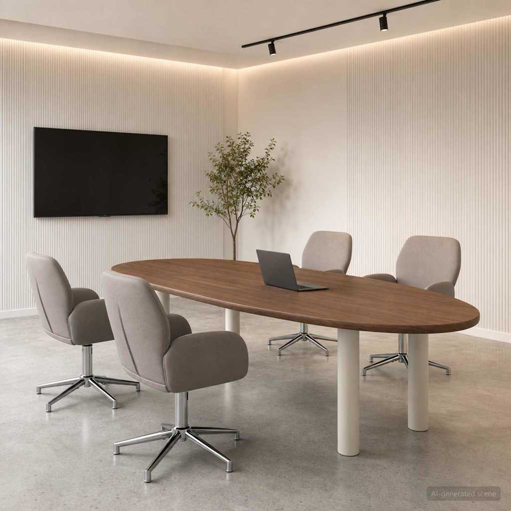 Sukamosios stalo kėdės 4 vnt. 54 x 58 x 90 cm Taupe Audinys