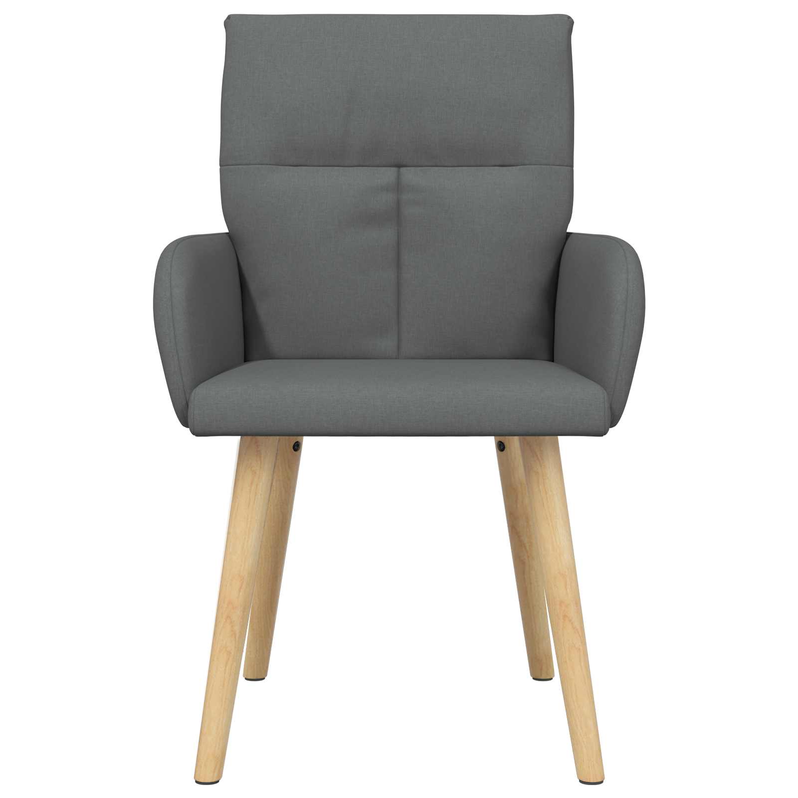 Valgomojo kėdės 4 pcs Audinys Tamsiai pilka 60 x 56 x 96 cm