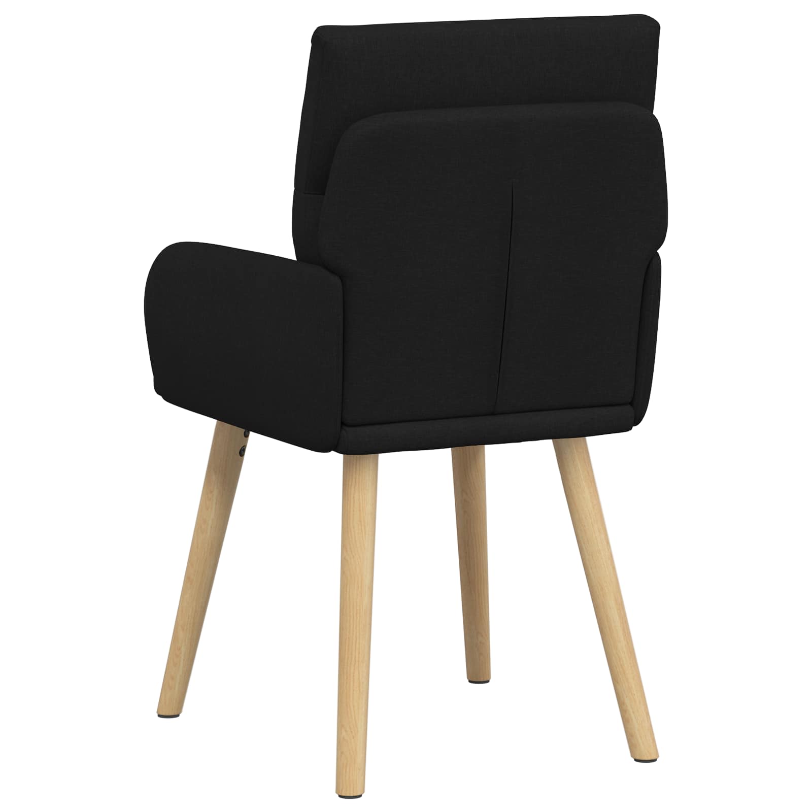 Valgomojo kėdės 4 pcs Audinys Juoda 60 x 56 x 96 cm