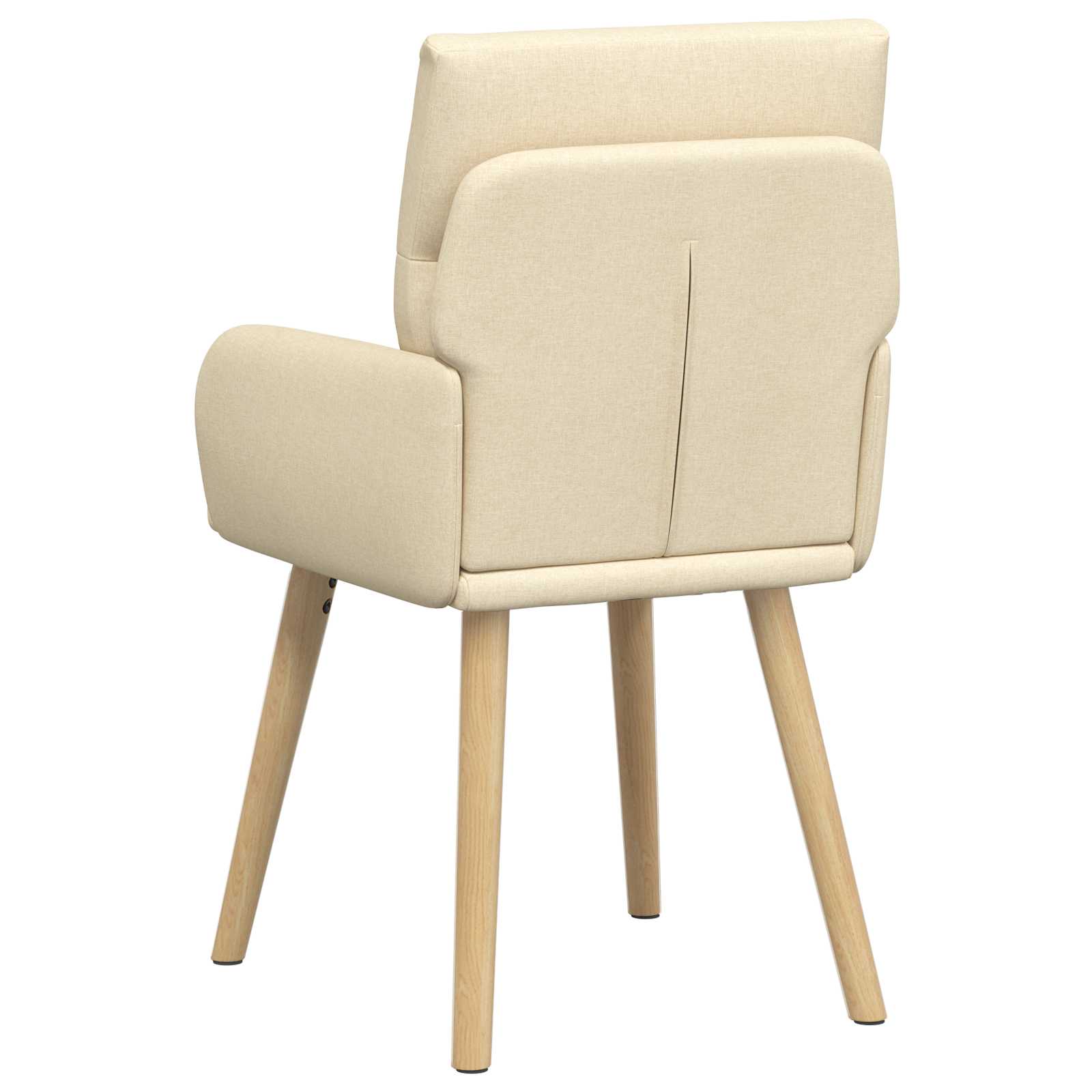 Valgomojo kėdės 4 pcs Audinys Kreminė 60 x 56 x 96 cm