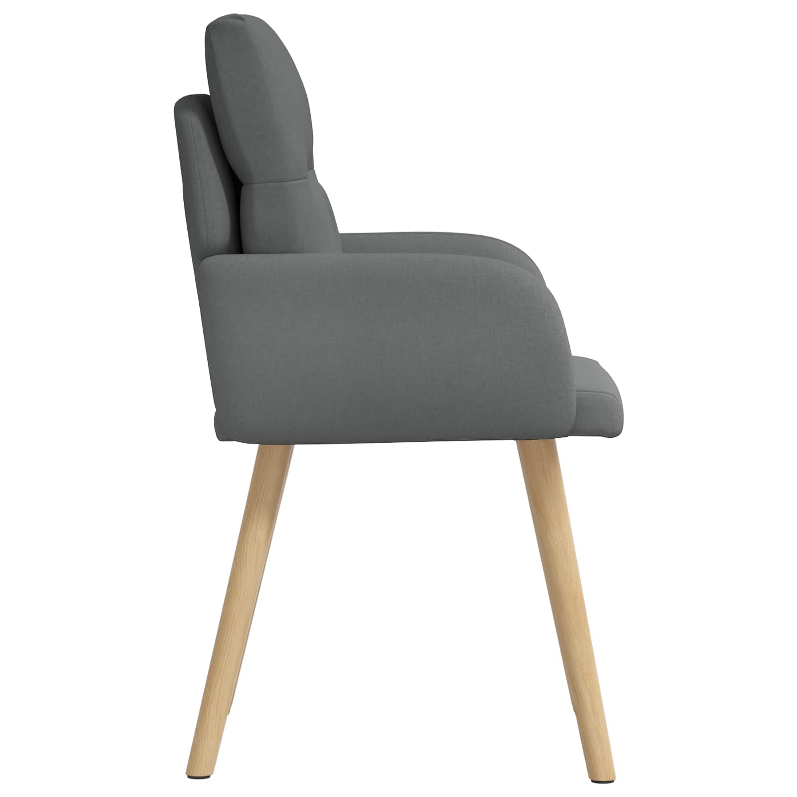 Valgomojo kėdės 6 pcs Audinys Tamsiai pilka 60 x 56 x 96 cm