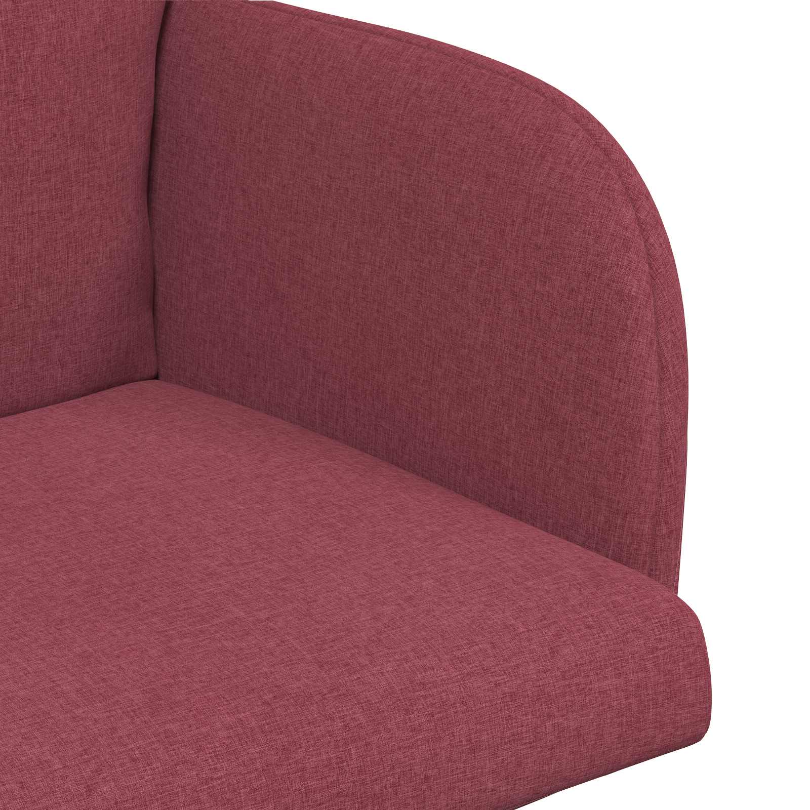 Valgomojo kėdės 6 pcs Audinys Vyno raudona 60 x 56 x 96 cm
