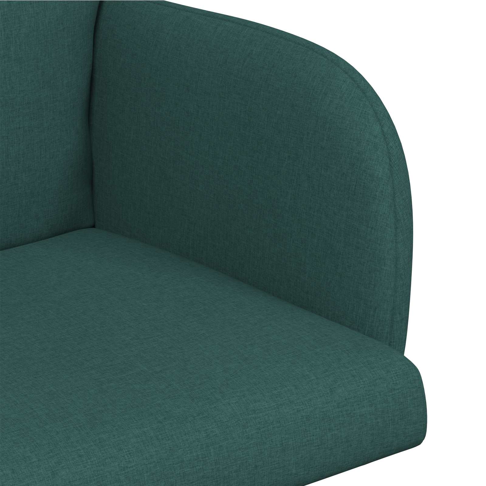 Valgomojo kėdės 6 pcs Audinys Tamsiai žalia 60 x 56 x 96 cm