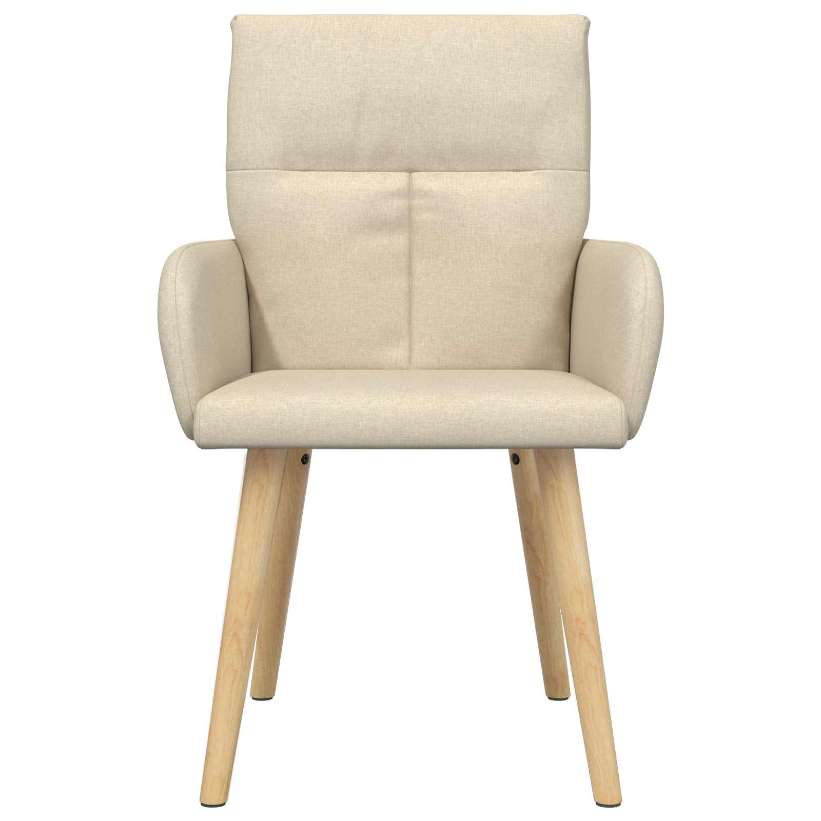 Valgomojo kėdės 6 pcs Audinys Kreminė 60 x 56 x 96 cm