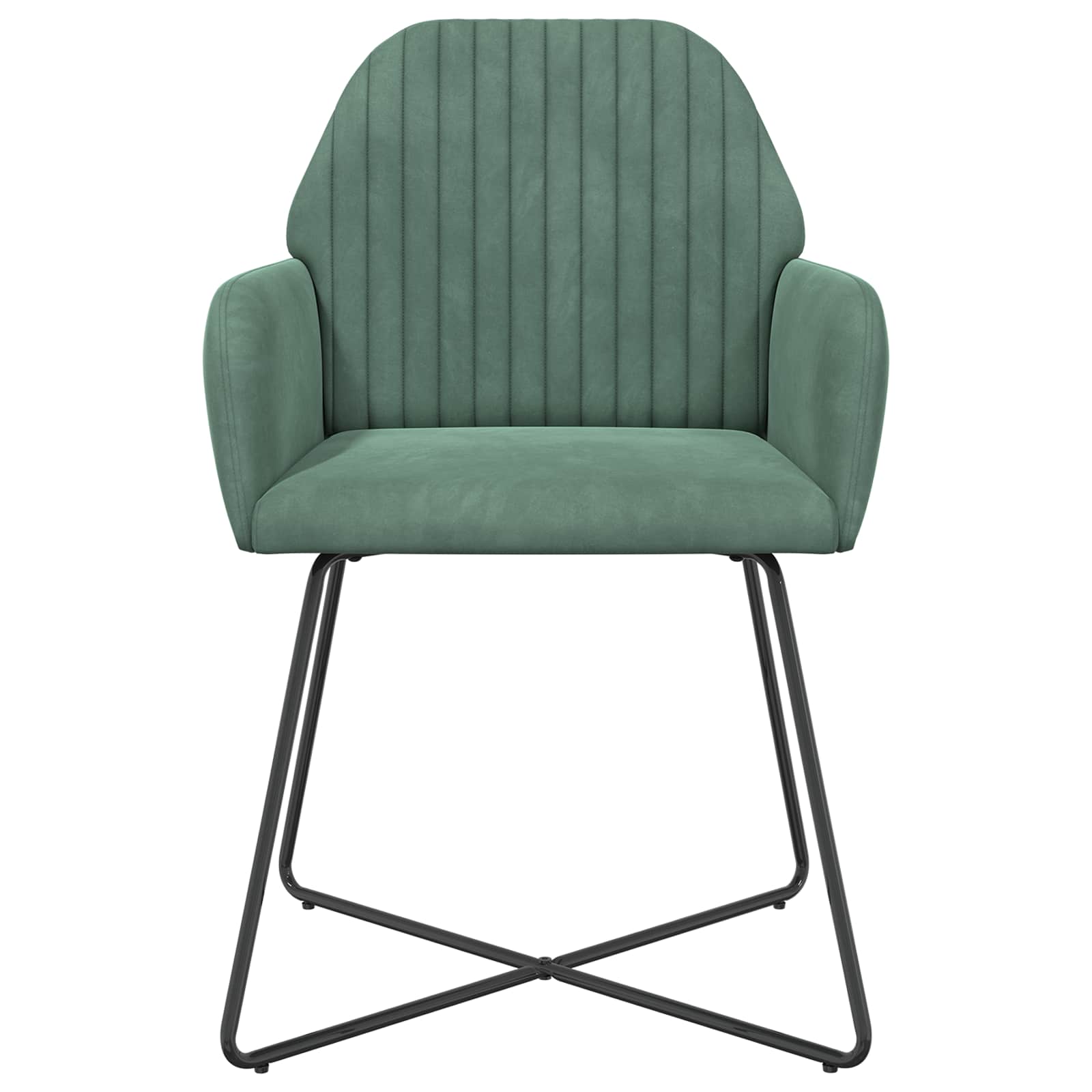 Valgomojo kėdės 4 pcs Aksomas Jūrinė žalia 55 x 50 x 84 cm