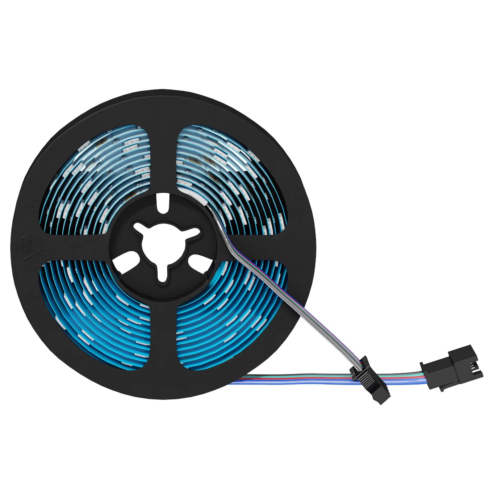 LED juosta 12 pcs Juoda ir permatoma 2500 mm Varis ir plastikas