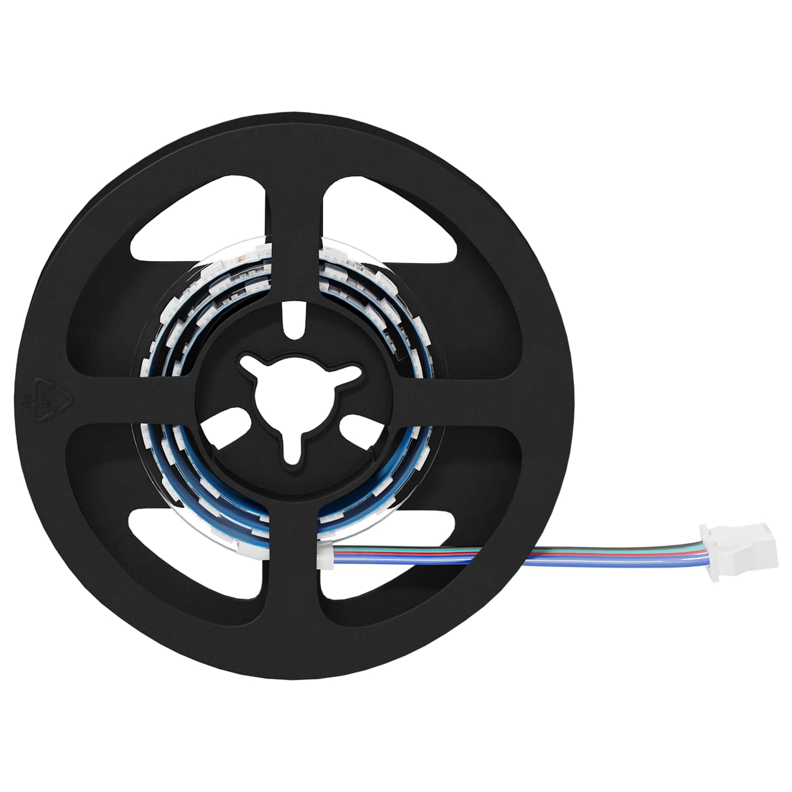 LED juosta 12 pcs Juoda ir permatoma 350 mm Varis ir plastikas