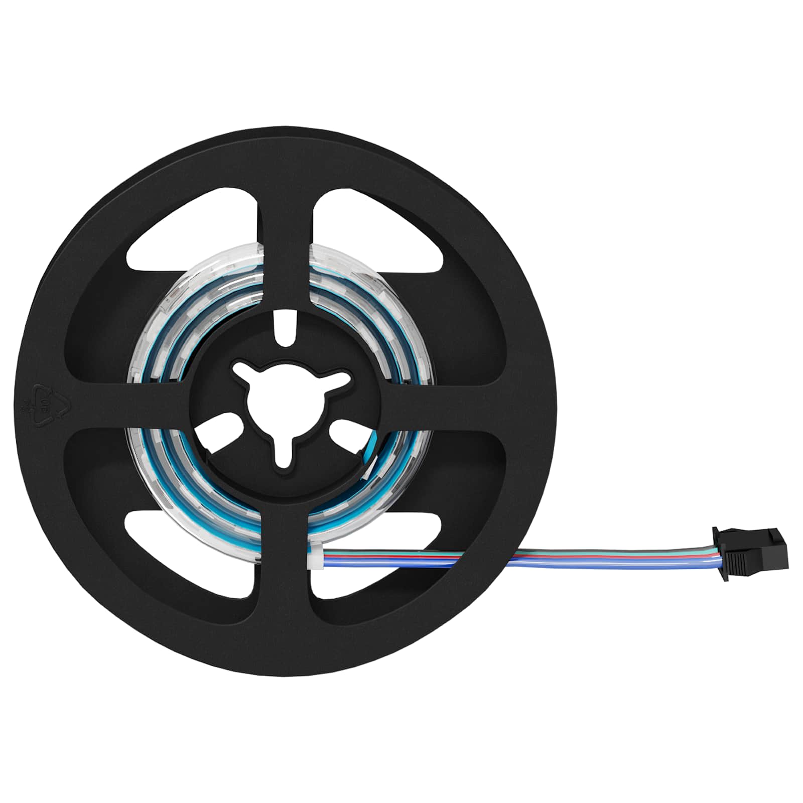 LED juosta 12 pcs Juoda ir permatoma 40 x 0,8 x 0,3 cm